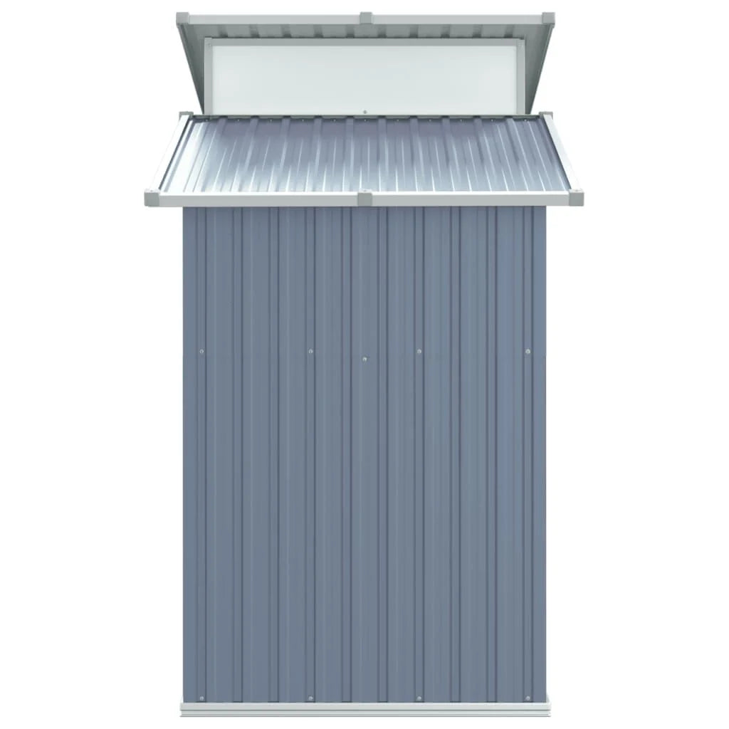Abri de jardin en acier galvanisé - 270x130x208,5 cm Gris