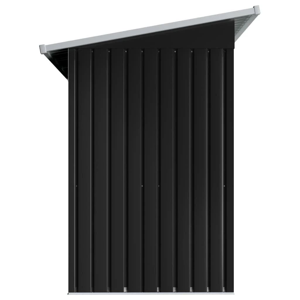 Abri de jardin métal avec portes coulissantes 190x124 cm Noir