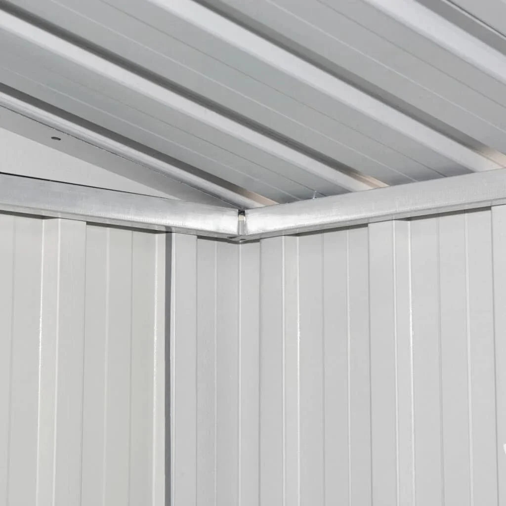 Abri de jardin métal avec portes coulissantes 190x124 cm Vert