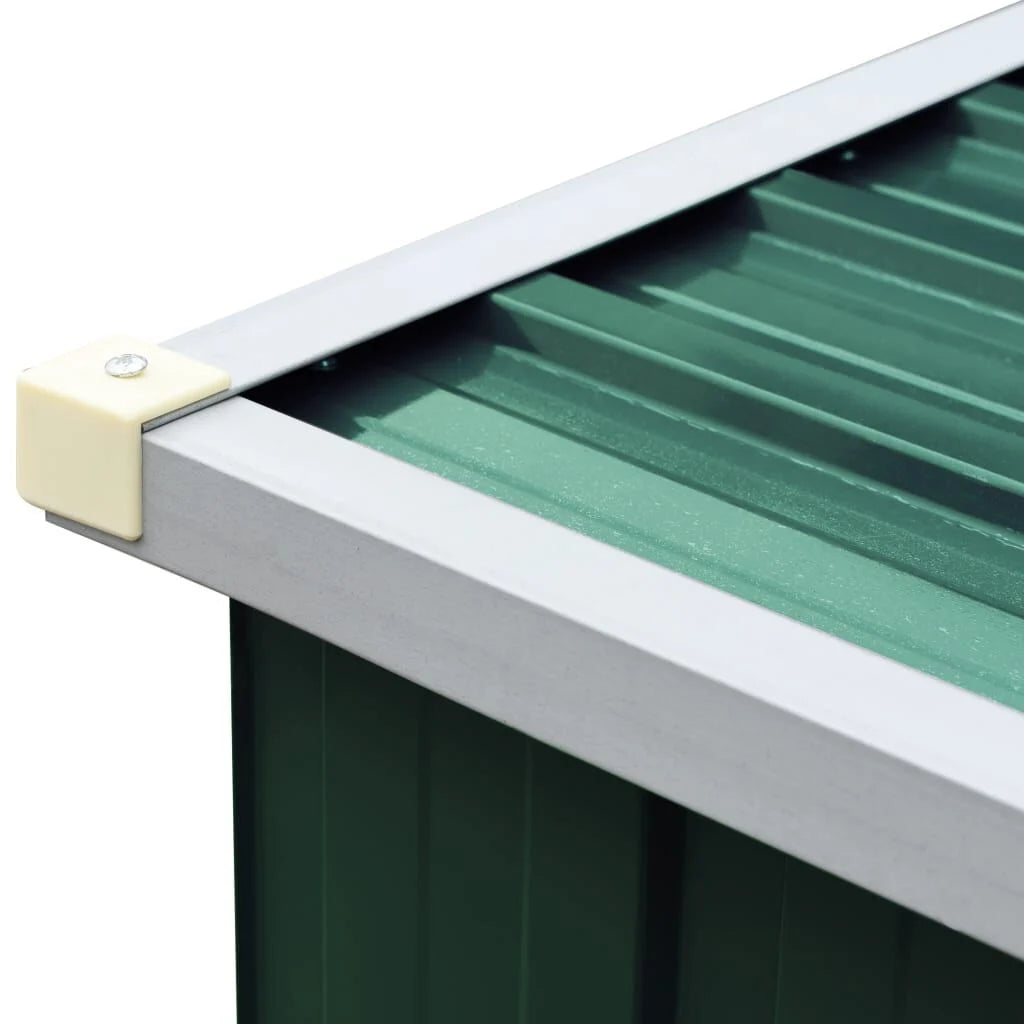 Abri de stockage à bois galvanisé 330x84x152 cm anthracite Vert
