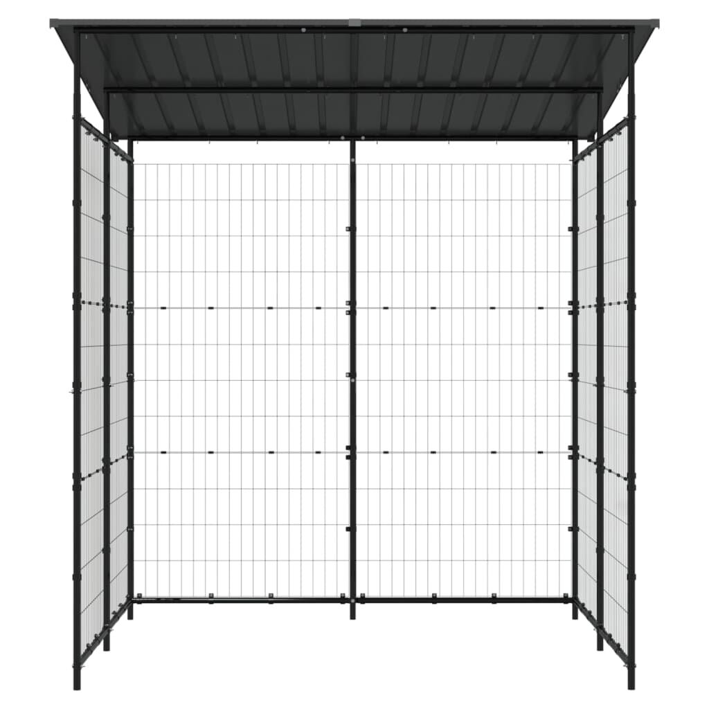 Abri à Vélos en Acier Noir 190x190 – Robuste & Sécurisé