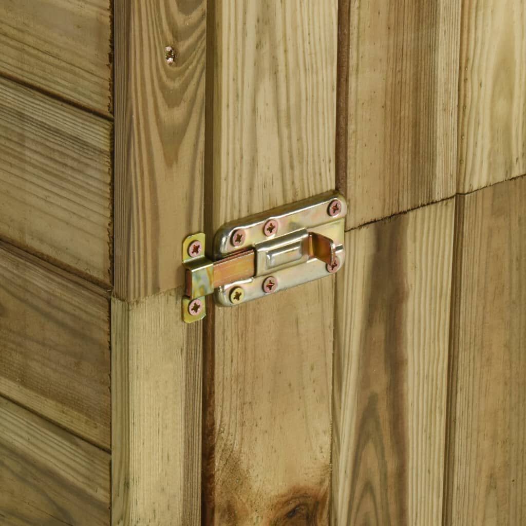 Abri de jardin avec toit prolongé acier anthracite 277x110cm