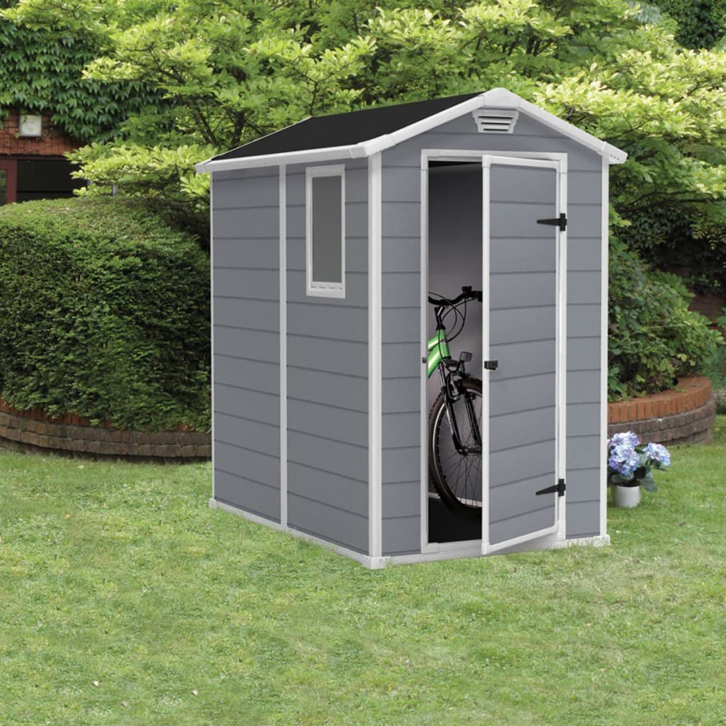 Abri de Jardin Keter Manor 46 Gris - Compact & Résistant Gris