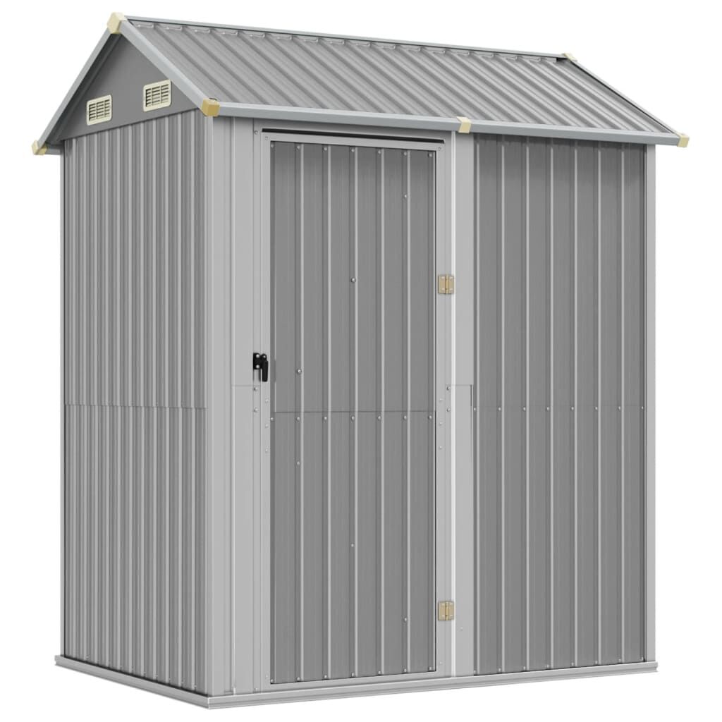 Abri de jardin acier 192x152,5x237 cm robuste Gris