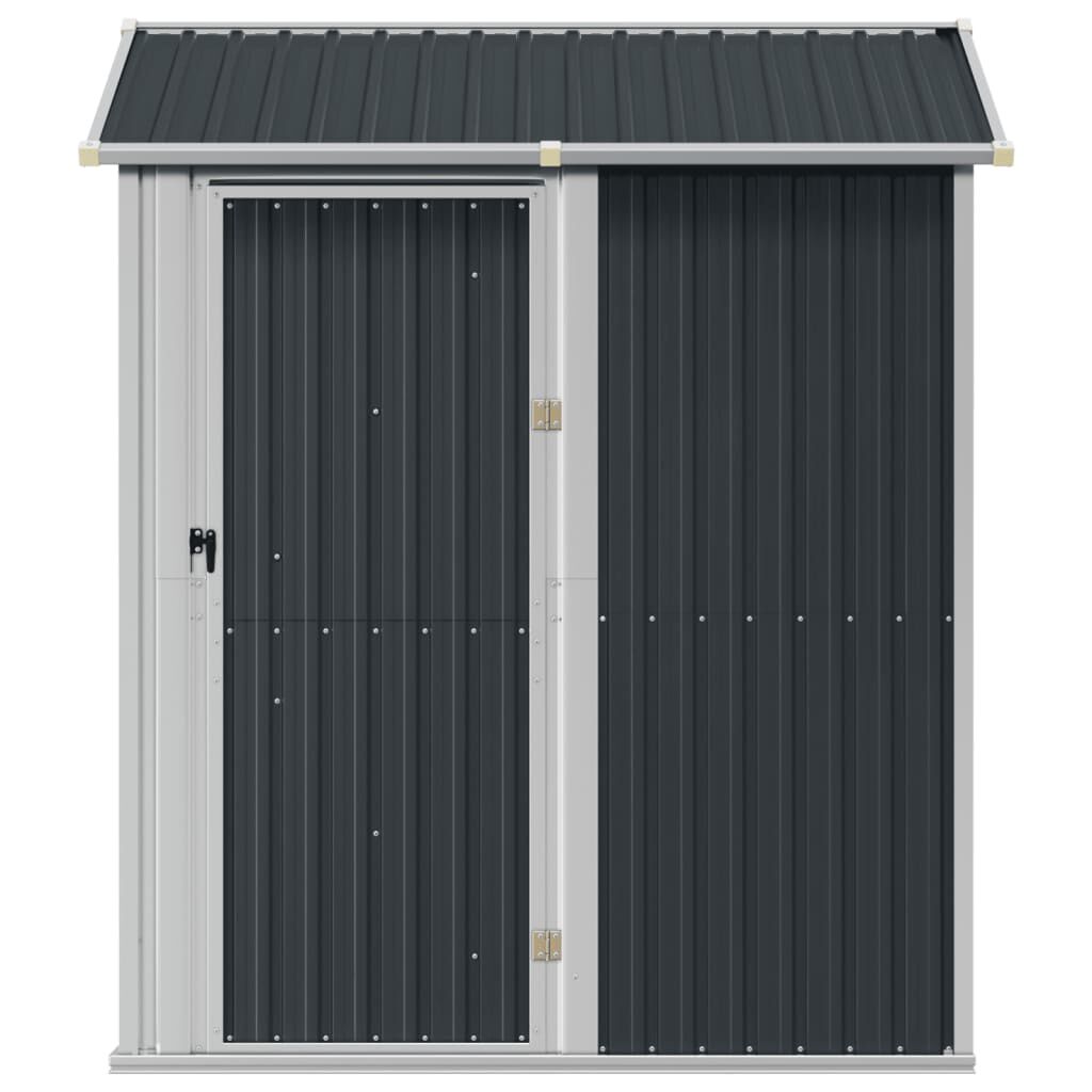 Abri de jardin acier 192x152,5x237 cm robuste Gris Foncé