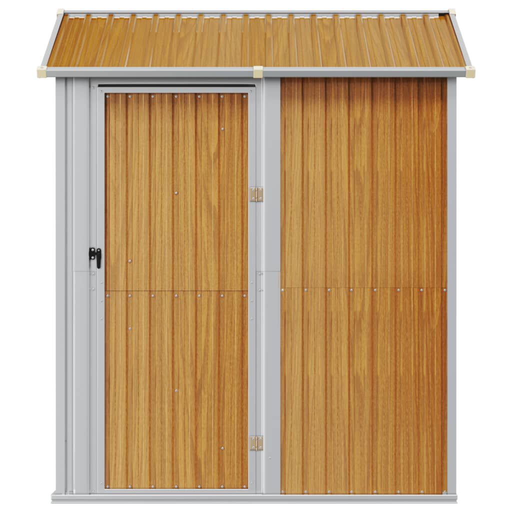Abri de jardin acier 192x152,5x237 cm robuste Marron Clair
