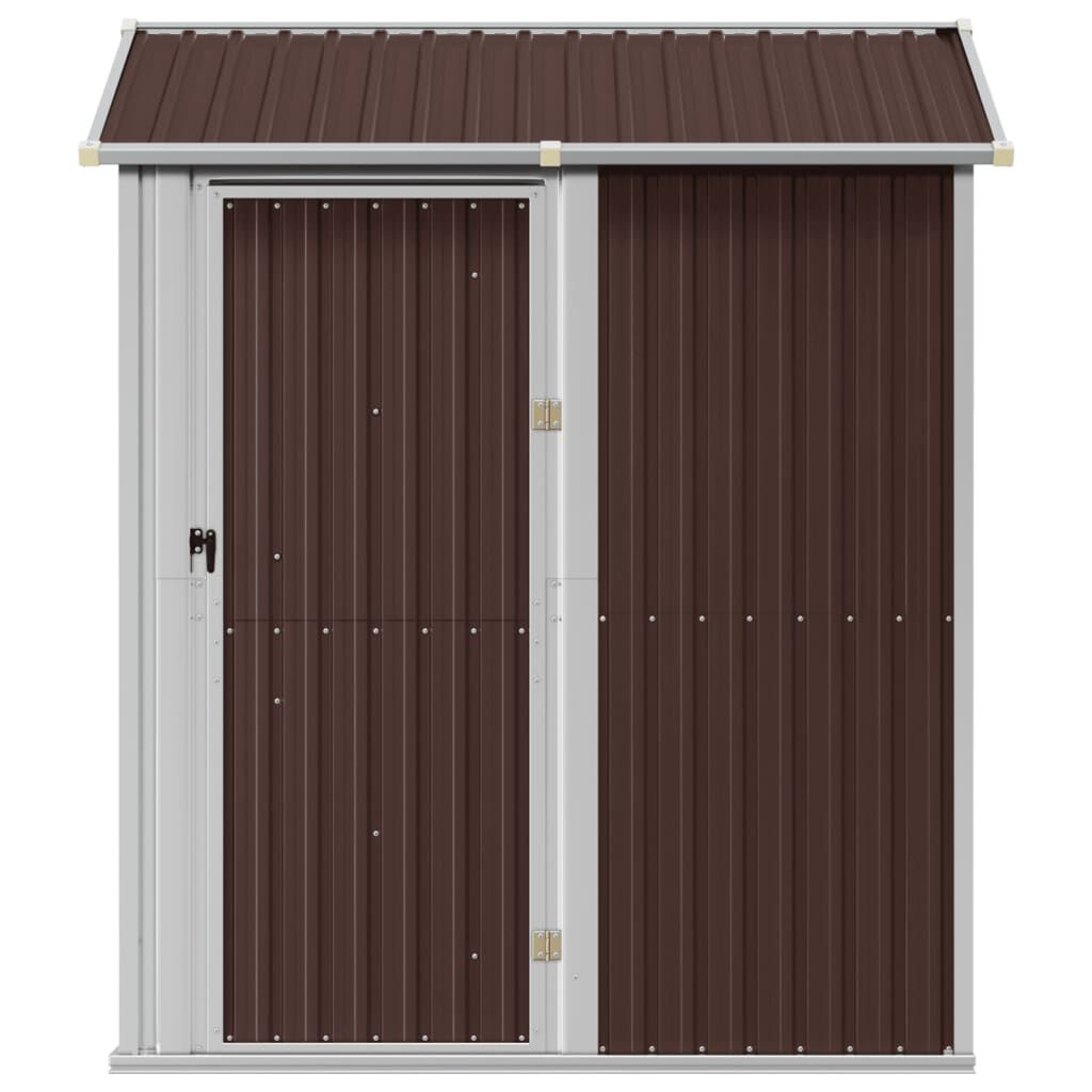 Abri de jardin acier 192x152,5x237 cm robuste Marron