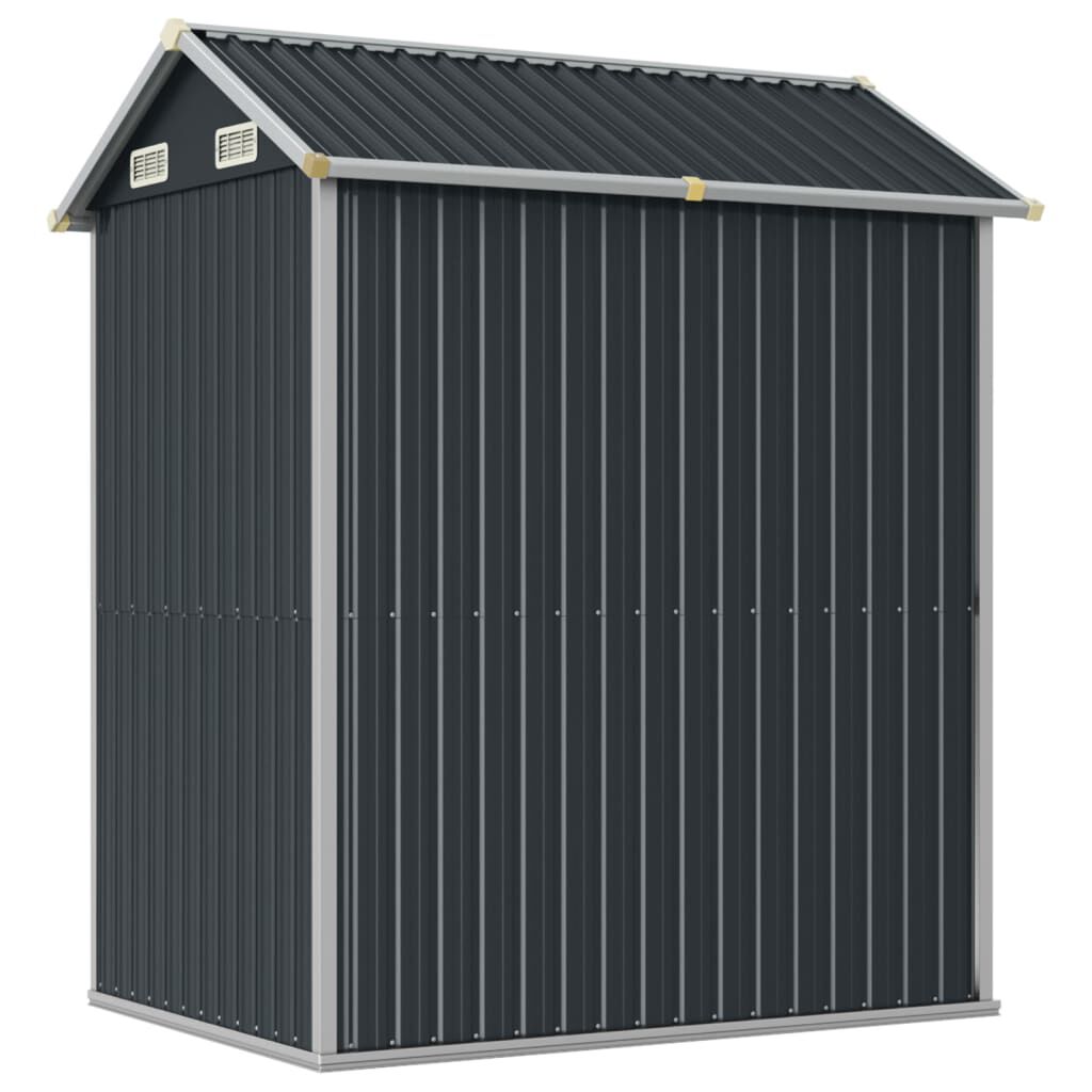 Abri de jardin acier 192x152,5x237 cm robuste Gris Foncé