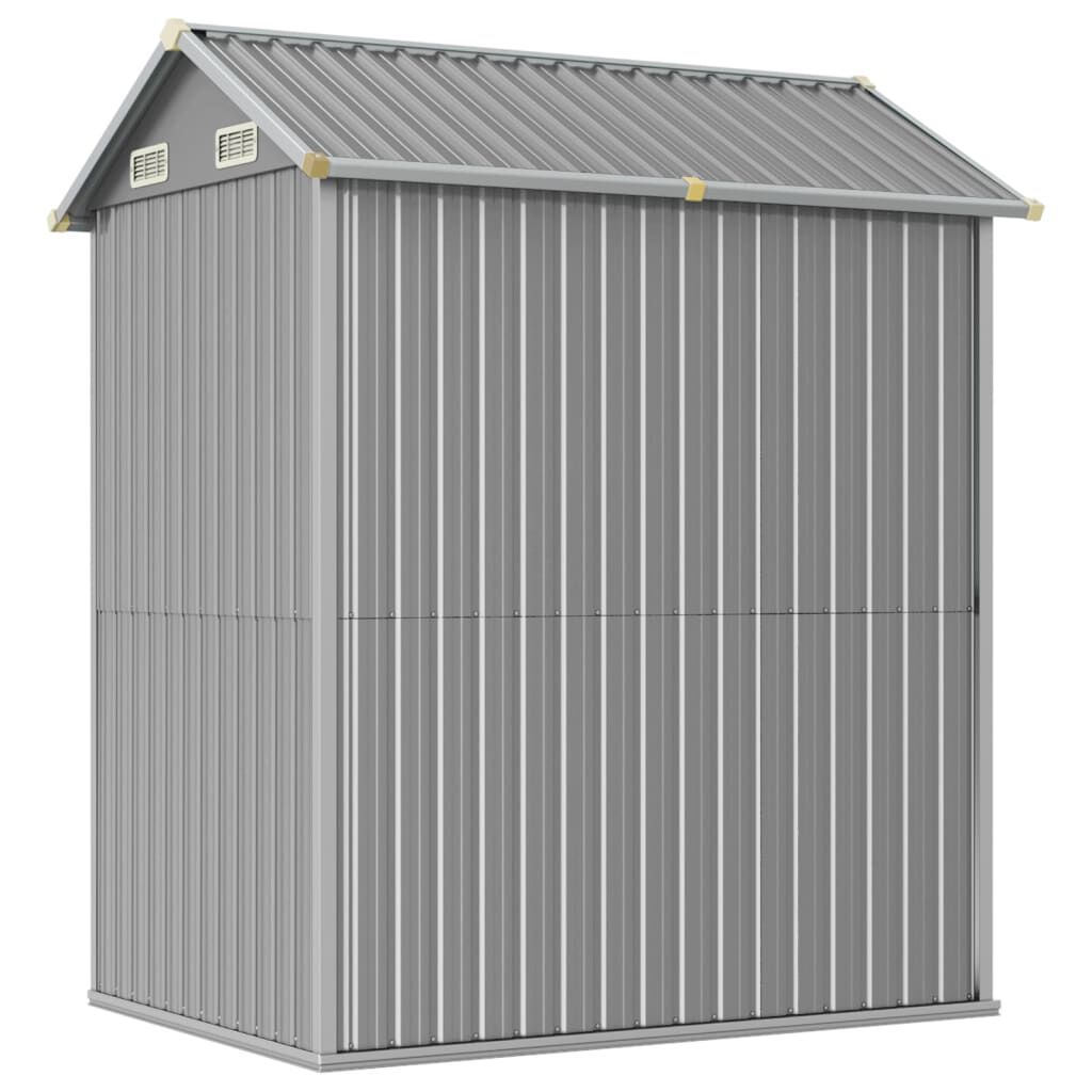 Abri de jardin acier 192x152,5x237 cm robuste Gris