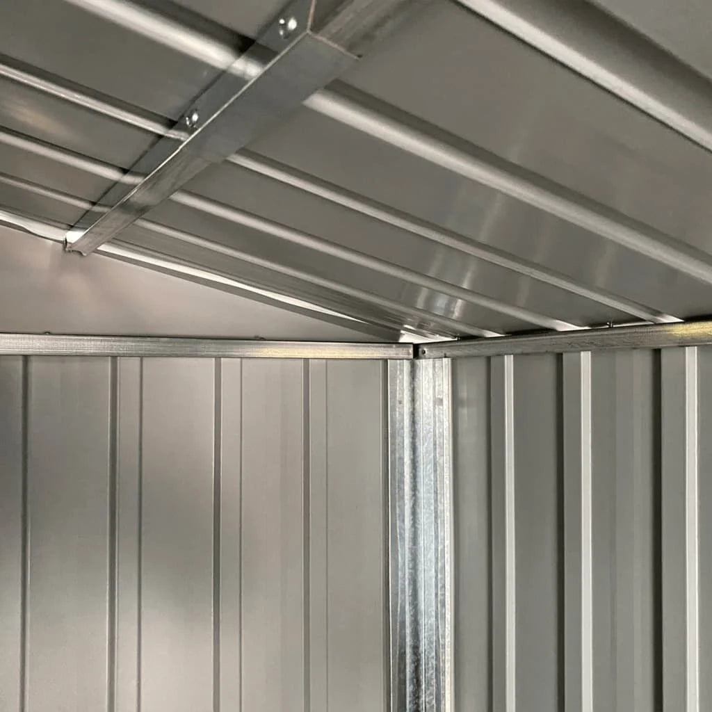 Abri de jardin acier 192x152,5x237 cm robuste Gris Foncé