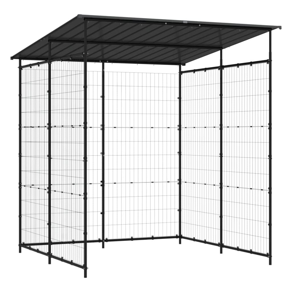 Abri à Vélos en Acier Noir 190x190 – Robuste & Sécurisé