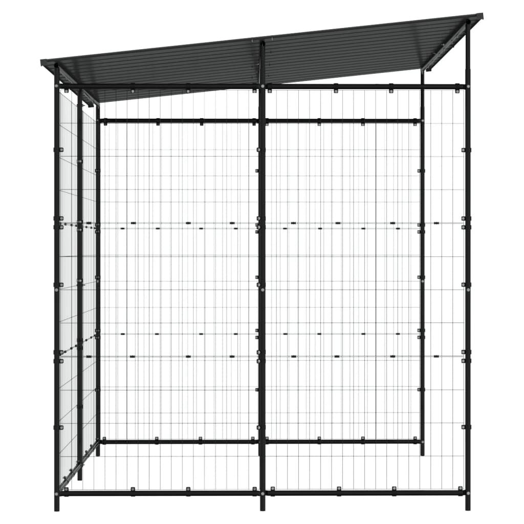 Abri à Vélos en Acier Noir 190x190 – Robuste & Sécurisé