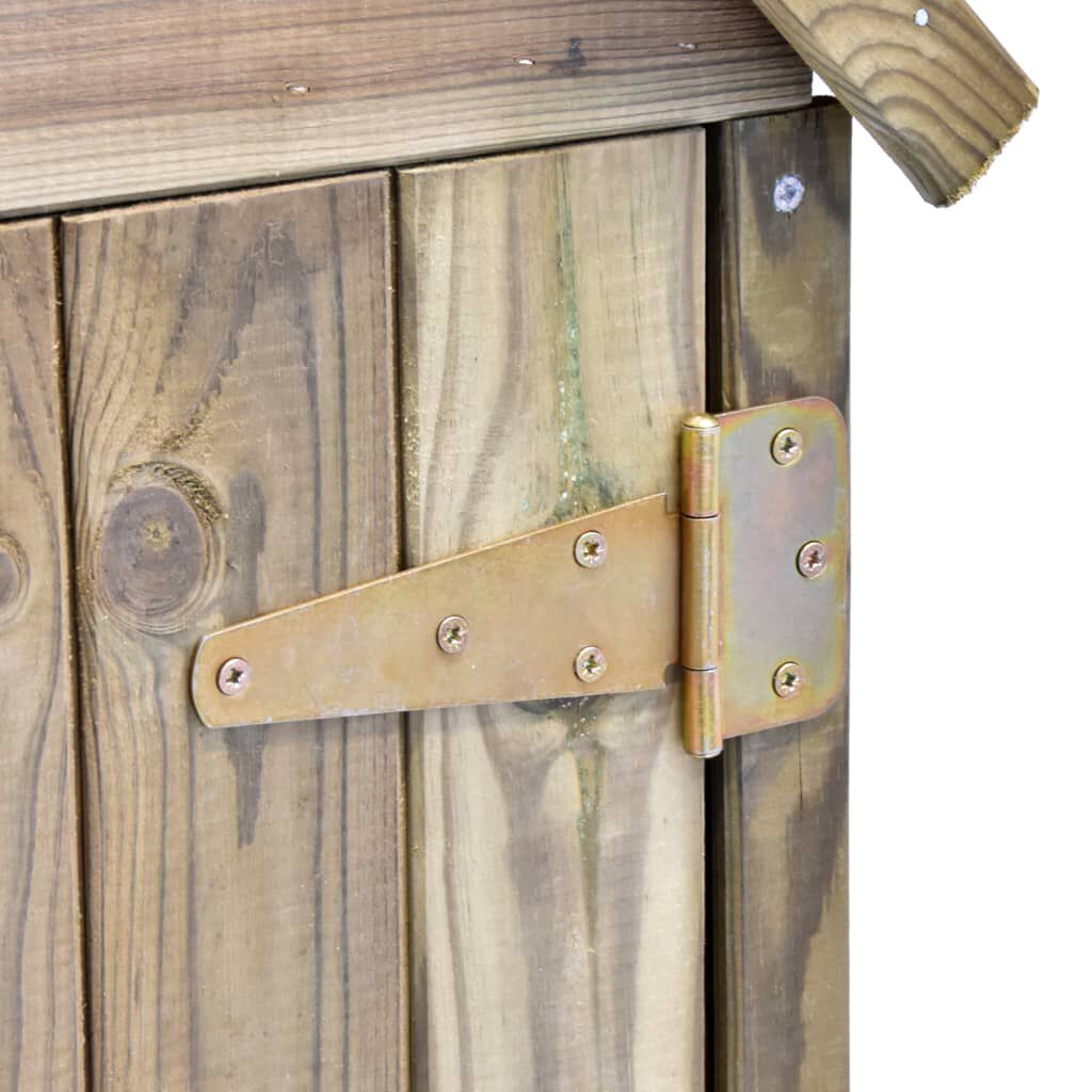 Abri à Outils de Jardin en Bois 69x32x178 cm – Pin Imprégné