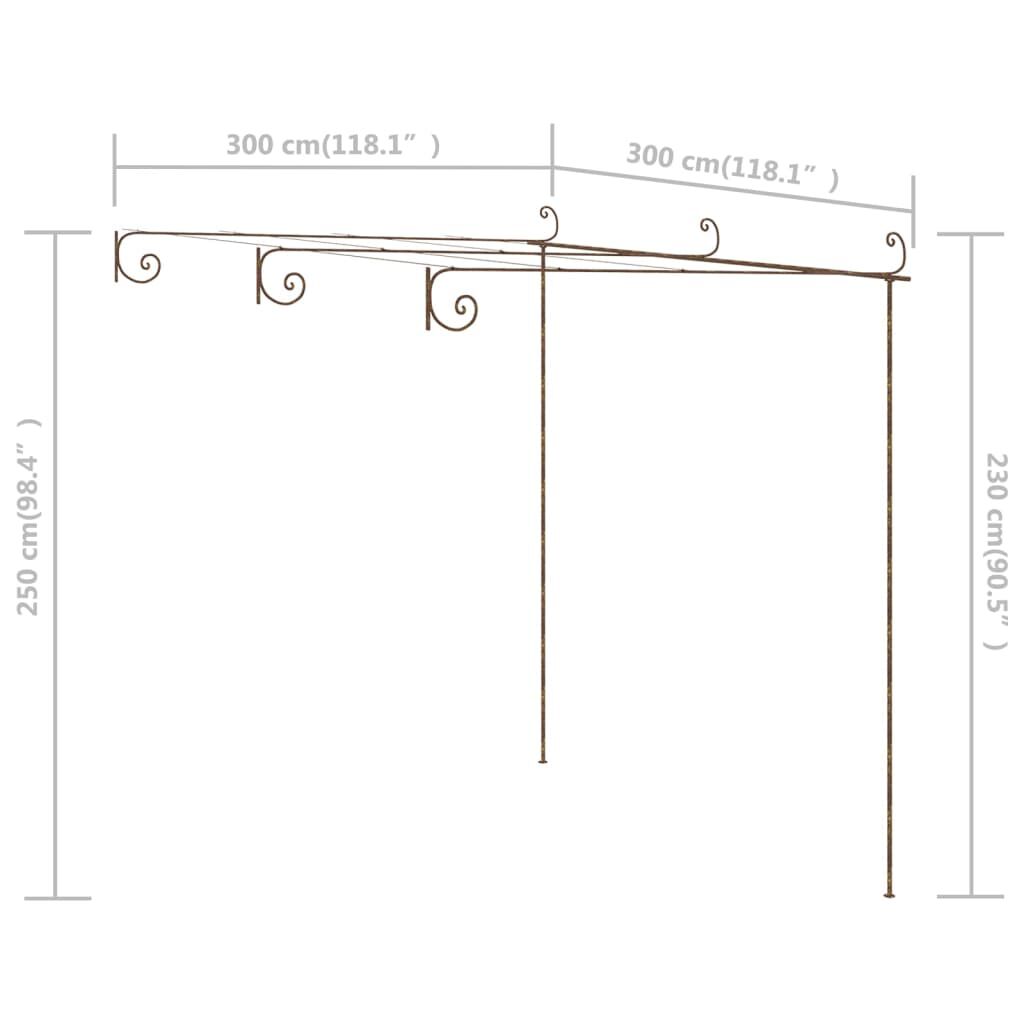 Pergola fer marron antique – Élégante et solide