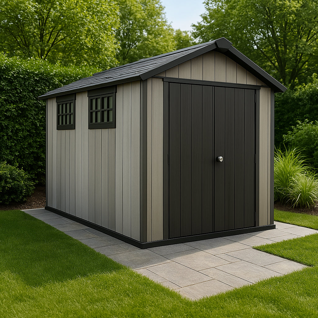 Abri de Jardin Keter Oakland 7511 Anthracite Résine 229x287 cm