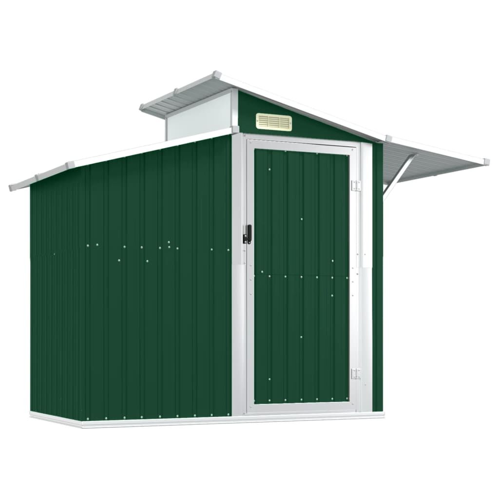 Abri de jardin acier galvanisé 270x130x208,5cm Vert