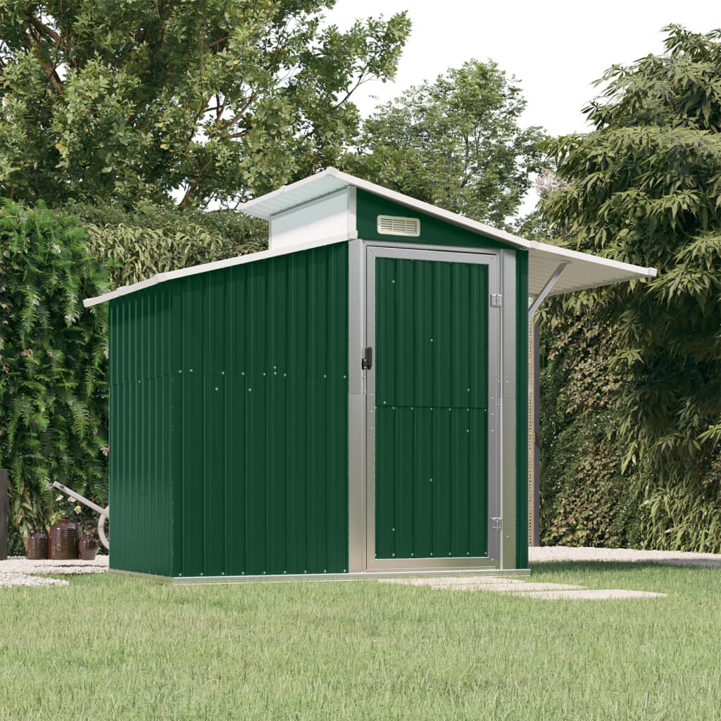Abri de jardin acier galvanisé 270x130x208,5cm Vert