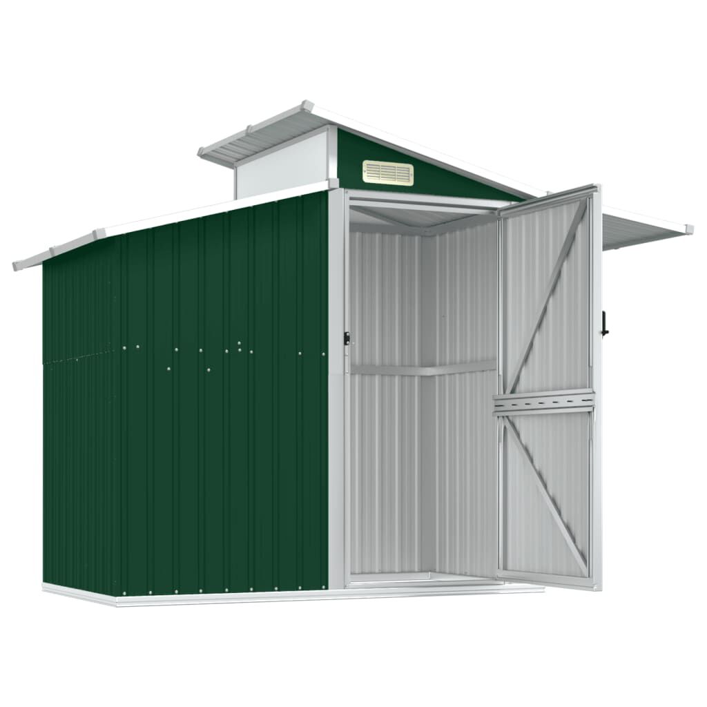Abri de jardin acier galvanisé 270x130x208,5cm Vert