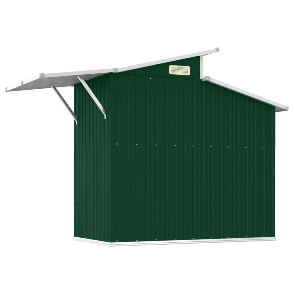 Abri de jardin acier galvanisé 270x130x208,5cm Vert