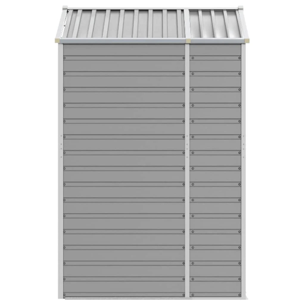 Abri de jardin acier gris clair 191x130x198 cm