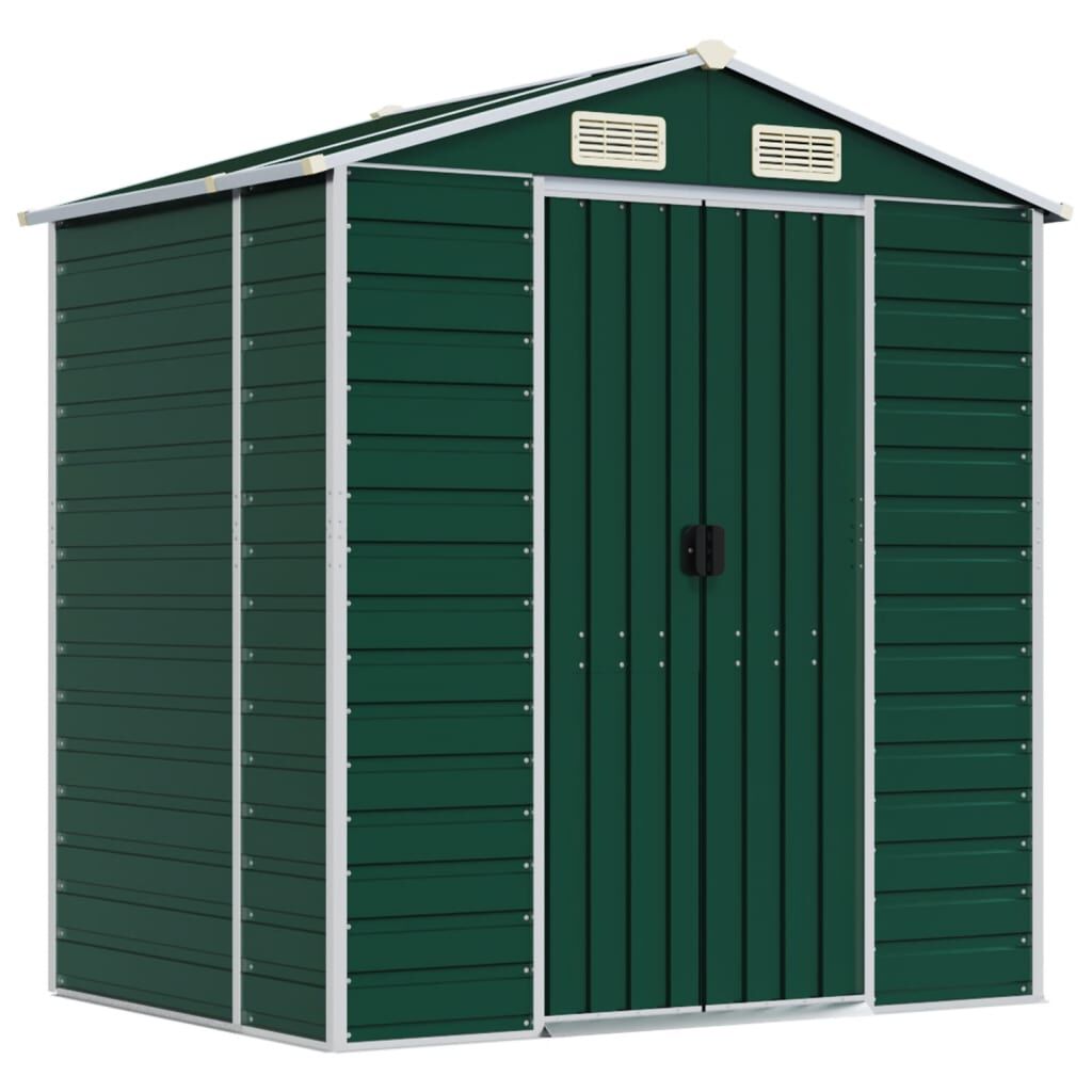 Abri de jardin acier gris clair 191x130x198 cm