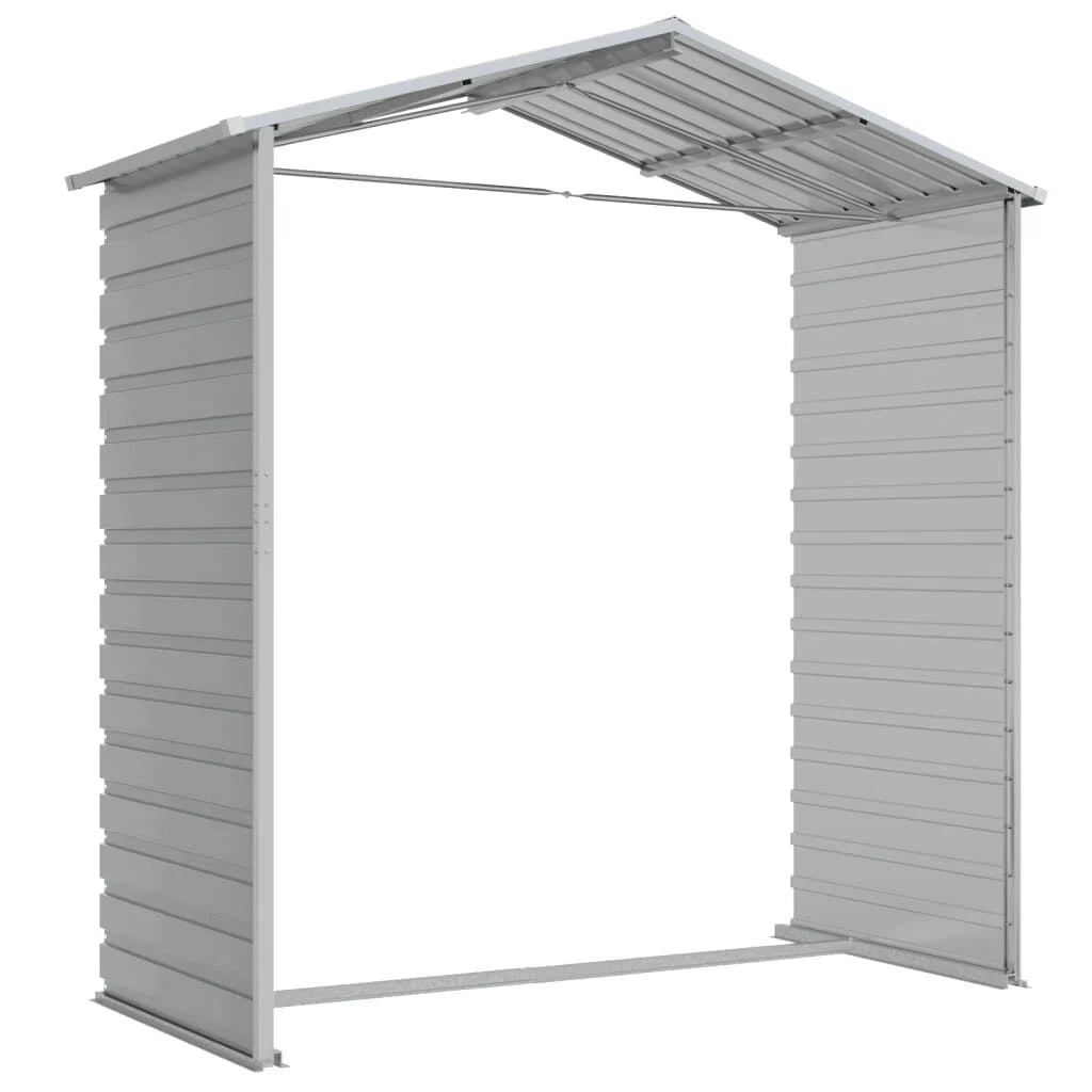 Abri de jardin acier gris clair 191x130x198 cm