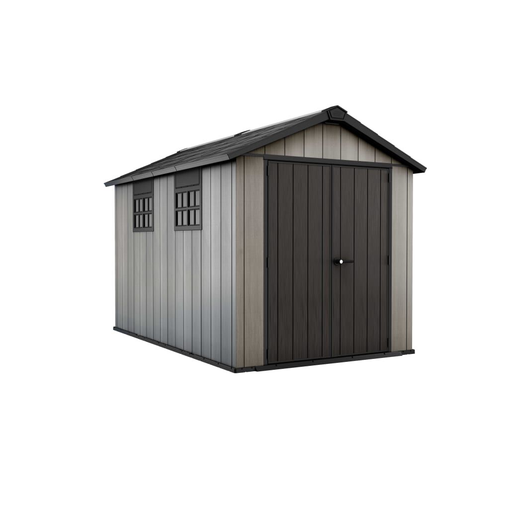 Abri de Jardin Keter Oakland 7511 Anthracite Résine 229x287 cm