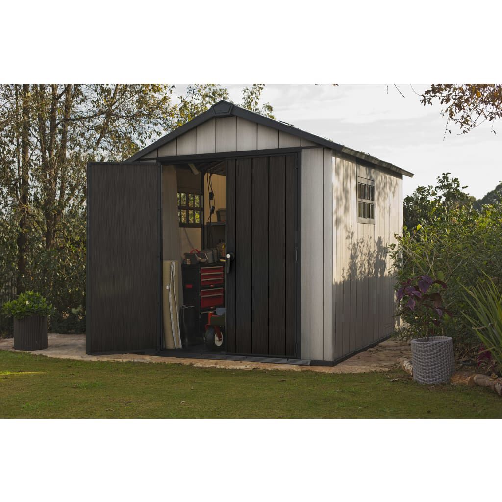 Abri de Jardin Keter Oakland 7511 Anthracite Résine 229x287 cm